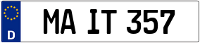 Trailer License Plate